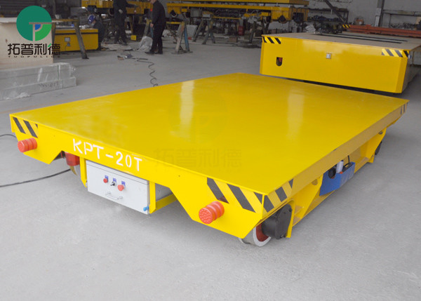35 Ton Workpiece Transport Warehouse Customized Transfer Electric Rail Flat Trolley