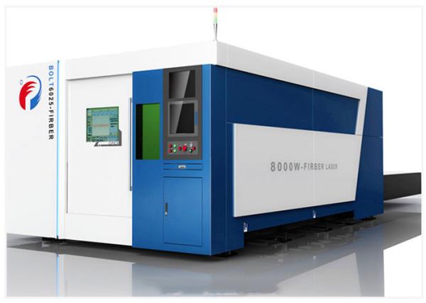 CNC Sheet Metal Laser Cutting Machine Shipbuilding Oil Drilling IPG / RAYCUS Laser Source