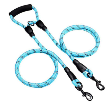 Anti Chew Double Dog Training Lead Rope Dog Harness For 2 Dogs