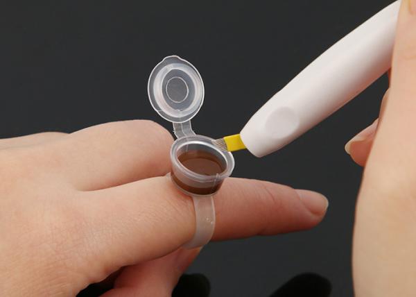 Semi Permanent Pigment Eco Transparent Tattoo Ink Ring Cup With Cap