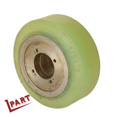 Roda de equilíbrio elétrica 178x73mm do poliuretano da roda da movimentação da empilhadeira do alcance