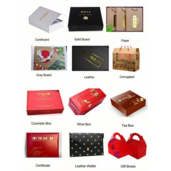Hydraulic Hot Foil Stamper Machine for Paper/Leather/Plastic-Packaging factory use