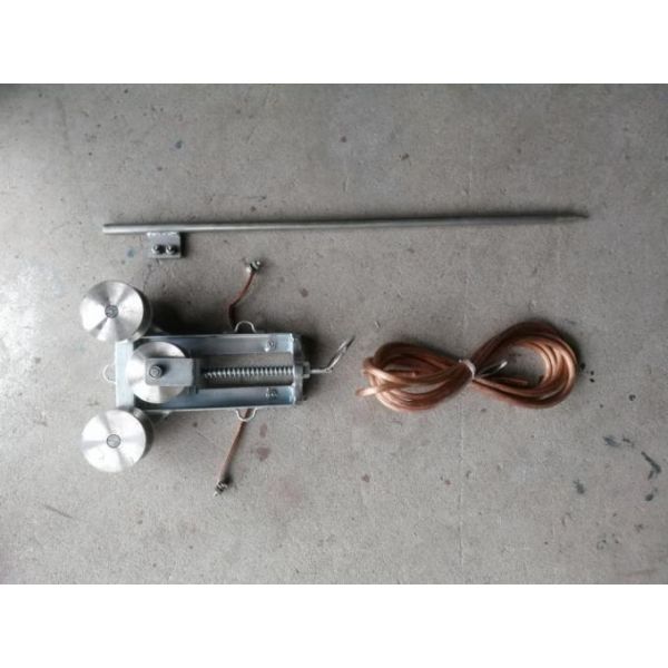 Three-Wheel Grounding Pulley Block for Earthing Cable Support with Aluminum Material and Corrosion Resistance
