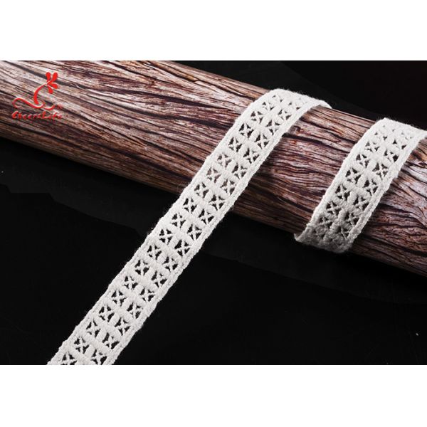 Шнурок гипюра ткани воска ширины продвижения 1.7cm для верхней части танка женщин