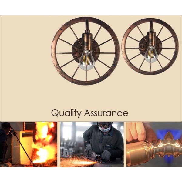 Retro industrial restaurant bar wall Cafe corridor lamp wheel wall lamp (WH-VR-38)