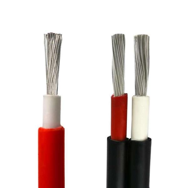 IEC Standard 4mm2 2 Core Solar Cable High Temperature Resistant Copper Conductor