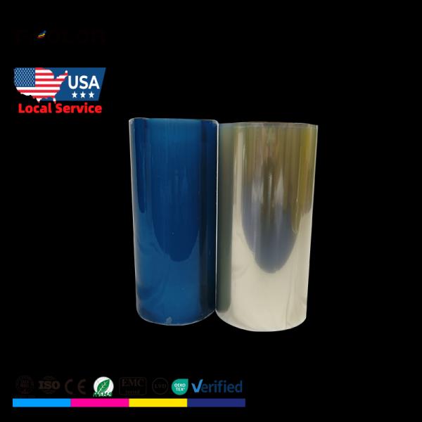 FCOLOR Popular New Cold Lamination Transparent Clear PET Transfer AB Printer Roll Film 30cm Uv DTF Film for Uv Printing