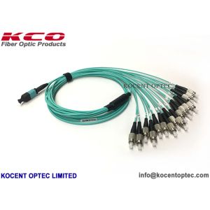 MPO-16 MTP-16 to LC Patch Cord High Density Trunk Cable OM3-300 50/125 40G 100G