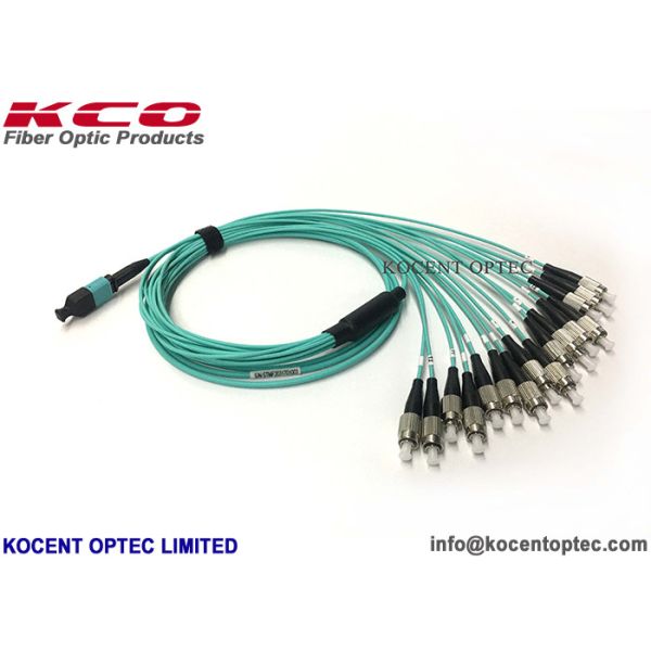 MPO-16 MTP-16 to LC Patch Cord High Density Trunk Cable OM3-300 50/125 40G 100G