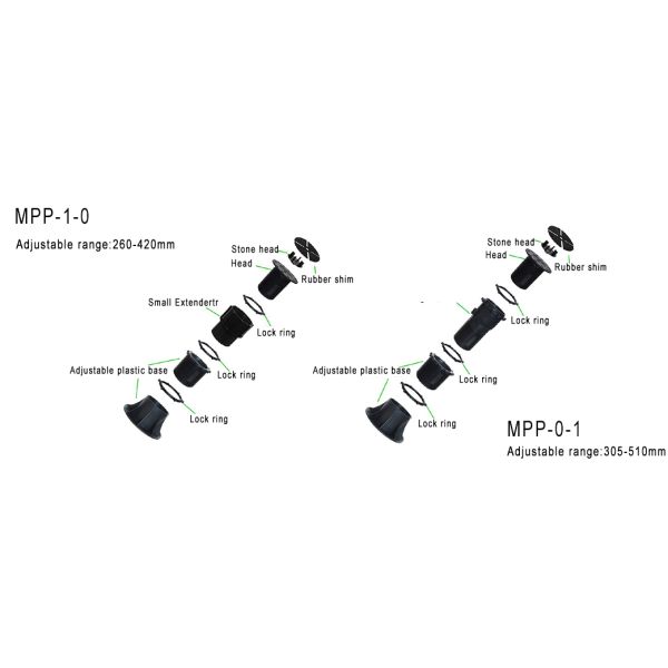 Подвальные принадлежности Everjade Регулируемые поднятые напольные покрытия плитки Подпорные постаменты