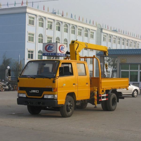 Jmc JAC  2 Ton Truck Mounted Crane Double Cabin Truck Mounted Telescopic Boom Crane