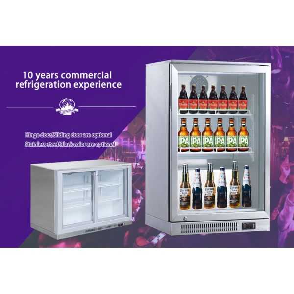 2 Glass Doors Counter Top Display Beer Cooler