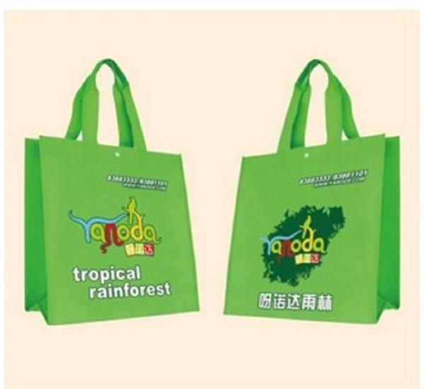 Silk Screen Printing Promotional Non Woven Shopping Bags Customized Size
