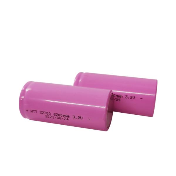 6200mah 32700 LiFePO4 Battery , 3.2V LiFePO4 Cylindrical Cells