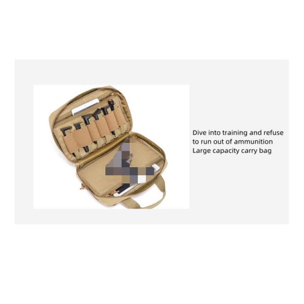 Laser Cut MOLLE Mounted Single Pistol Bag Camouflage Pattern