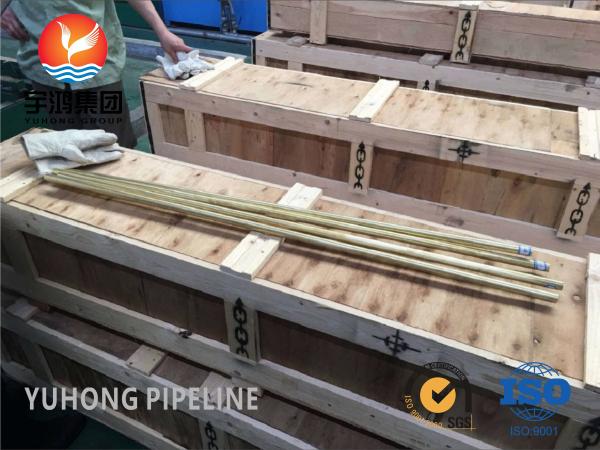 ASTM B111 C44300 Seamless Copper Alloy Tubes Superior Heat Transfer Saltwater Corrosion Resistance for Marine Heat Exchangers Boilers Condensers