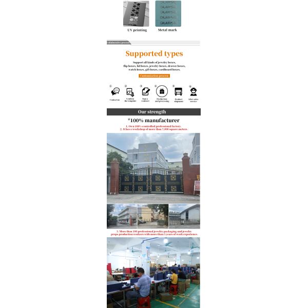 Caja personalizada de joyería de cuero de microfibra azul para embalaje y almacenamiento de joyas