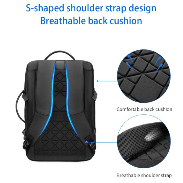 Sacs à dos d'usine neufs ordinateur portable chargeur usb hommes affaires sac à dos imperméable sac à dos sac à dos pour hommes