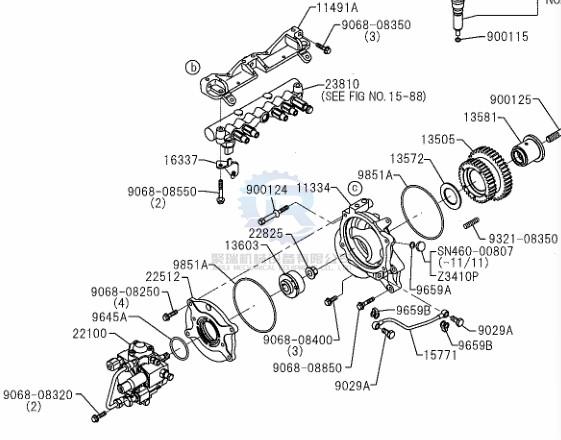 J05E Common Rail Assy VH23810E0060 VH227601261A For SK200-8 Excavator Parts