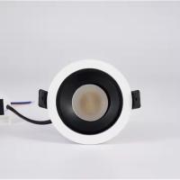 Hôtel Commercial Downlight LED réglable 9W plafond Dimmable Rétrécissures anti-éblouissement