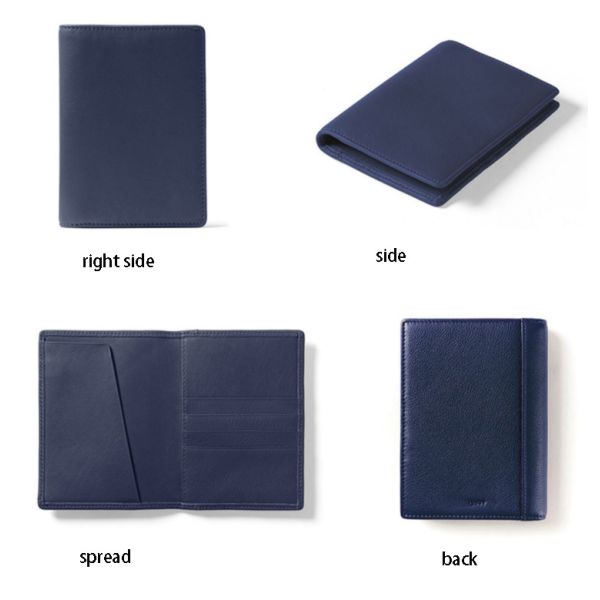Leather passport holder multi-card passport collection protection cover bag