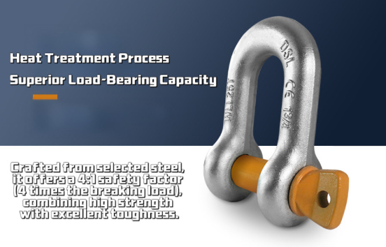 Dip Galvanized American Type Shackle with 110 V Voltage and 40Cr-Body & Pin for Heavy-Duty Lifting