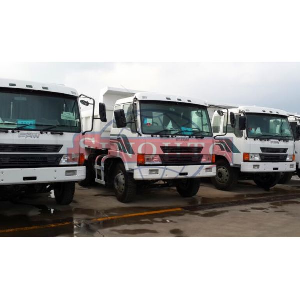 FAW 10 Tons Medium Duty Dump Truck , 2WD RHD Steering Two Axle Dump Truck