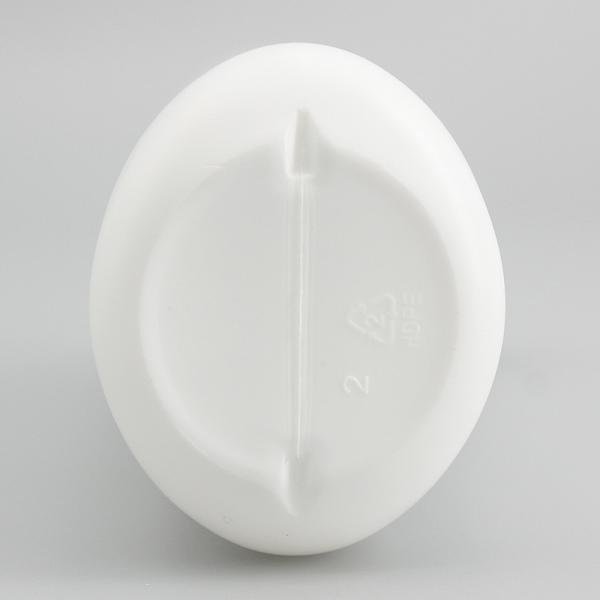 Garrafas reusáveis ovais do champô 300ml do HDPE branco
