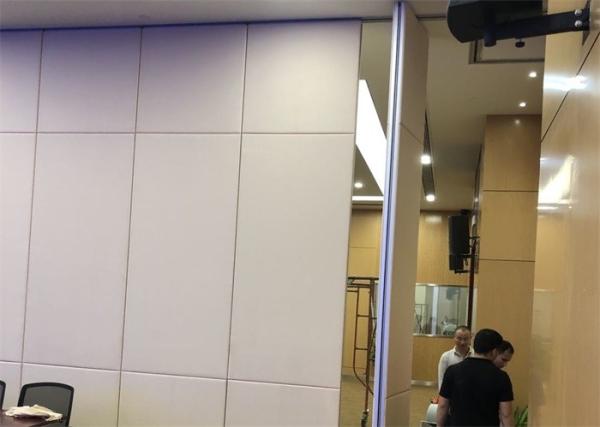 85mm Sliding Room Dividers , Wooden Partition Collapsible Divider Wall