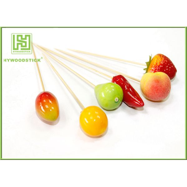 Birch Wood Decorative Food Toothpicks Disposable Birthday Party Kits OEM Available