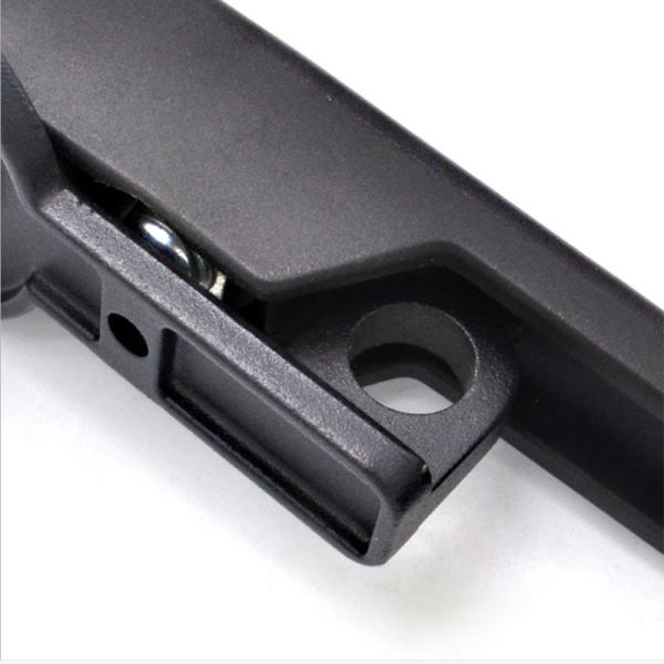 Plastic Free Hanging Push Lock Door Handle Zinc Alloy Carbon Steel