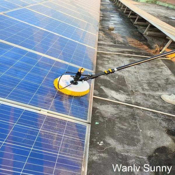 Solar Panel Cleaning Brush for Maintaining Photovoltaic Power System in Mobile Style