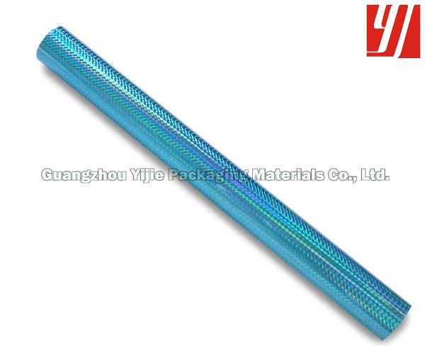 OEM gravado do teste padrão folha holográfica azul de 12 mícrons