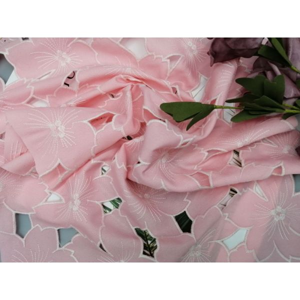 Лазер 100% полиэстер отрезал ткань Applique шнурка для платья свадьбы