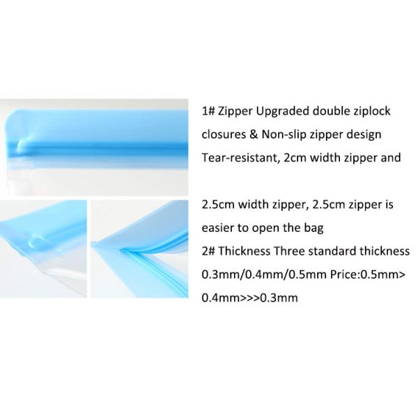 Leakproof PEVA k Packaging Bag Foldable For Fruit 28*27*5cm