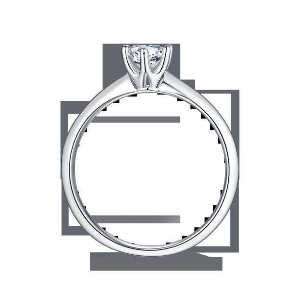 9K with Silver Ring cut White Moissanite Diamond Minimalist Wedding Jewelry