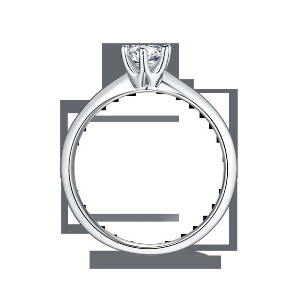 9K с кольцом серебра отрезало ювелирные изделия свадьбы белого диаманта Moissanite минималистские