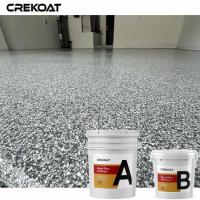 Flocos Decorativos Pavimento Epoxi Camada Superior Limpa Para Espaços Comerciais