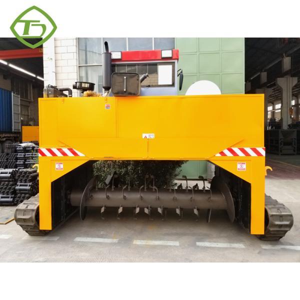 Cow Dung Fermentation Compost Equipment Crawler Compost Turner Machine