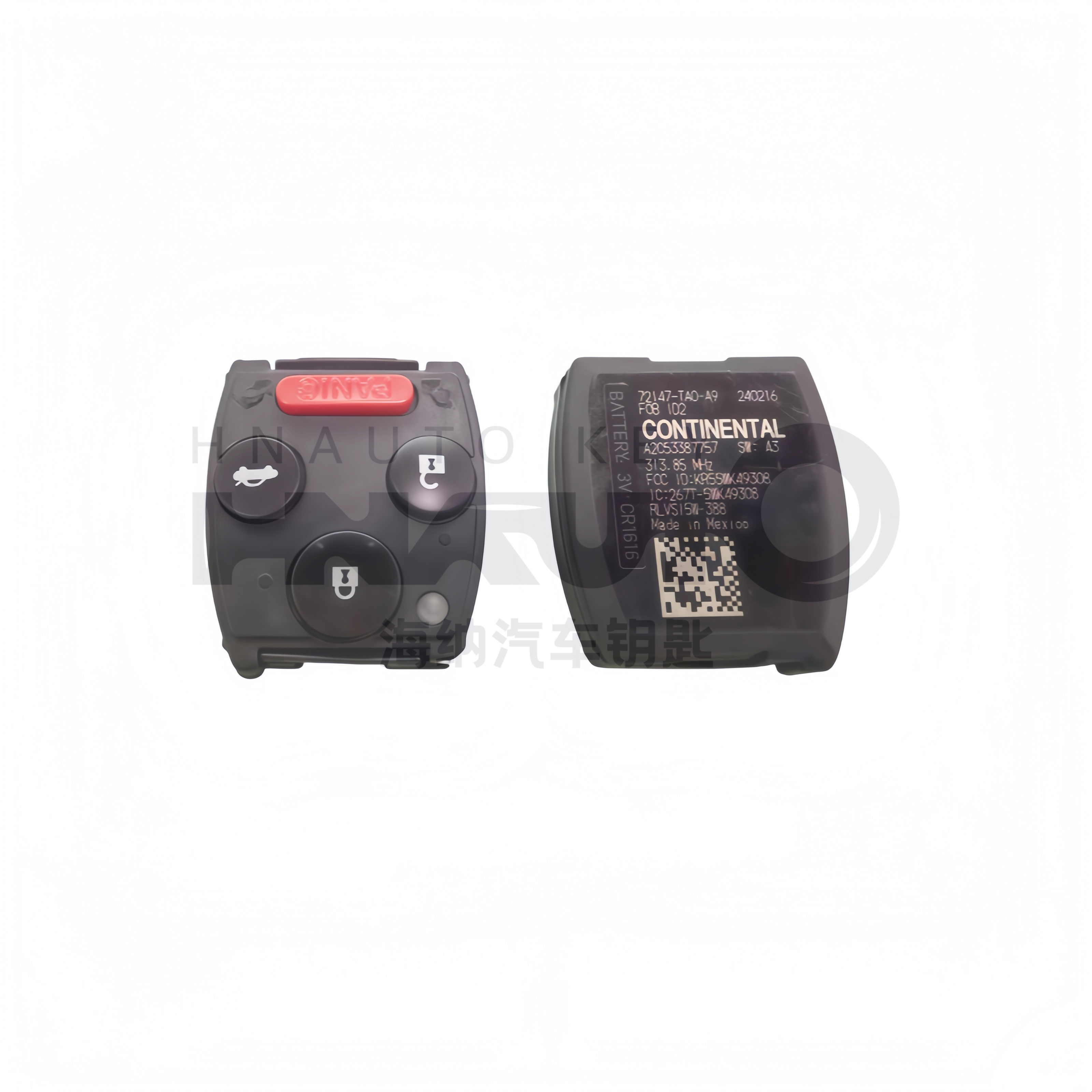 HON-DA Original KR55WK49308 Only Remote 313.8Mhz 3+1 Buttons Keyless Entry 72147-TA0-A0 For Accord 2008-2012 ID46/7936 Chip MOQ 100PCS Wholesale