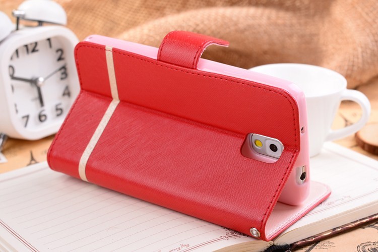 White PU Leather Wallet Case For Samsung Galaxy S4 With Sleep Fuction