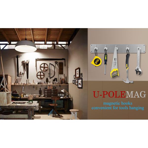 Industrial Heavy Duty Magnetic Hooks 100 lb Capacity for Hanging Permanent Pot Shape