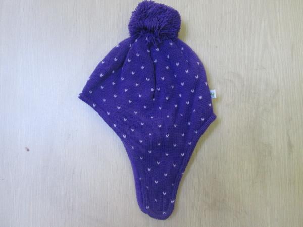 Acrylic Earflap Hat--Children lovely Hat with POMPOM--Strips design--Winter and Outside