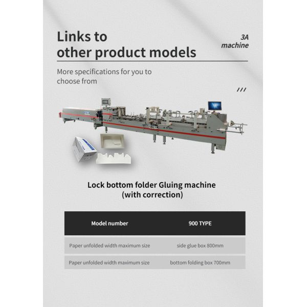 Управляемая ПЛК 3ACQ**580E полностью автоматическая машина для склеивания папок для высокоскоростного изготовления коробок