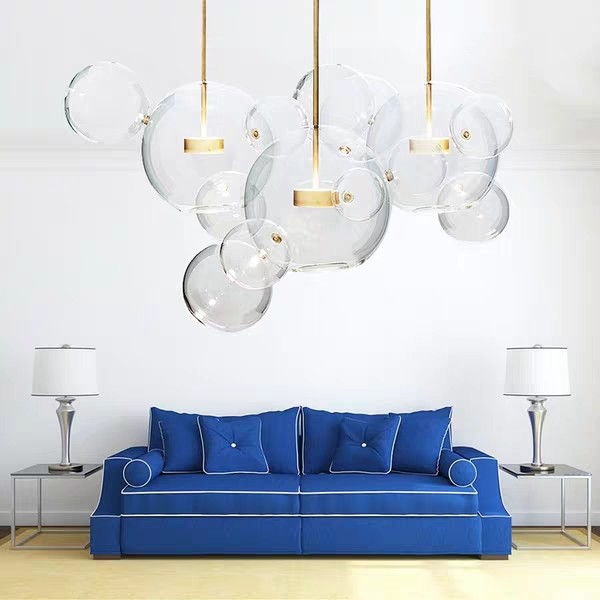Wholesale Price Modern Lamp Milk Glass Golden Chandelier Pendant Light For Home Restaurant