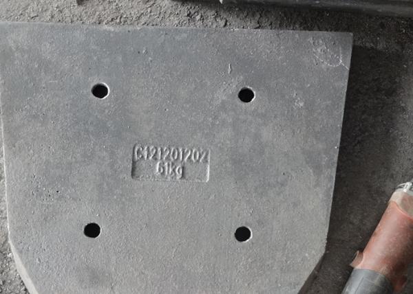 High Cr White Iron Castings with Dia22mm Hole by Dye Penetrant for Grinding Mills
