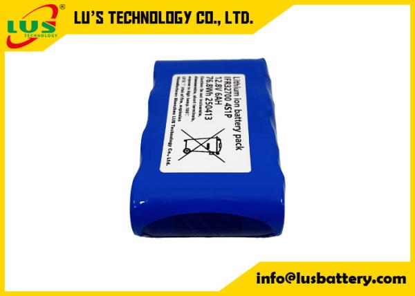 LFP 12.8V6Ah lithium iron phosphate battery pack IFR32700 4S1P customization