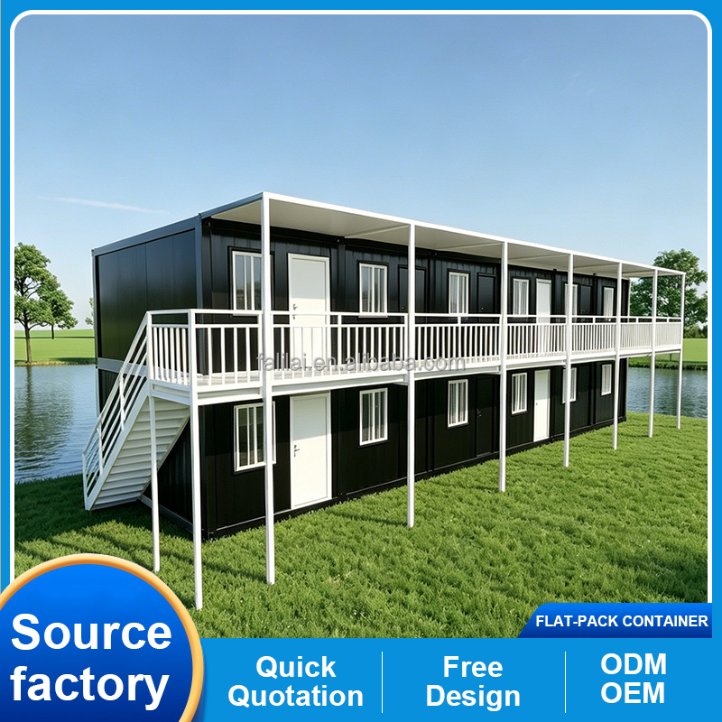 20ft Prefab Container House Flat Pack Container House Mobile Container Home Living Tiny House with Bathroom Modern Design