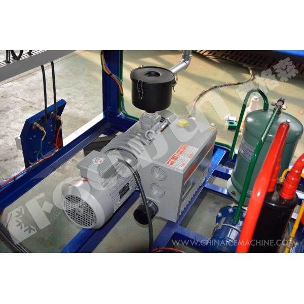 En el caso de las plantas de cultivo de frutas y hortalizas, el sistema de refrigeración por vacío de color azul proporciona un sistema de inspección de salida de vídeo.