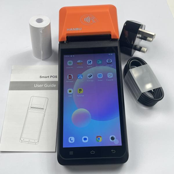 WiFi / 4G Android Smart POS Customized Mobile Restaurant POS With Built In Printer